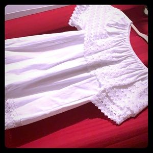 White white blouse size M